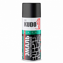 KUDO KU-1002 Краска черная глянцевая 520мл 1/12шт